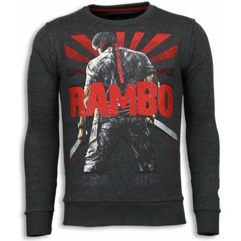 Kleidung Herren Sweatshirts Local Fanatic Rambo Strass Steinkohle Grau