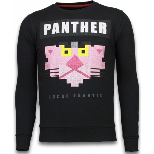Kleidung Herren Sweatshirts Local Fanatic Panther Strass Schwarz