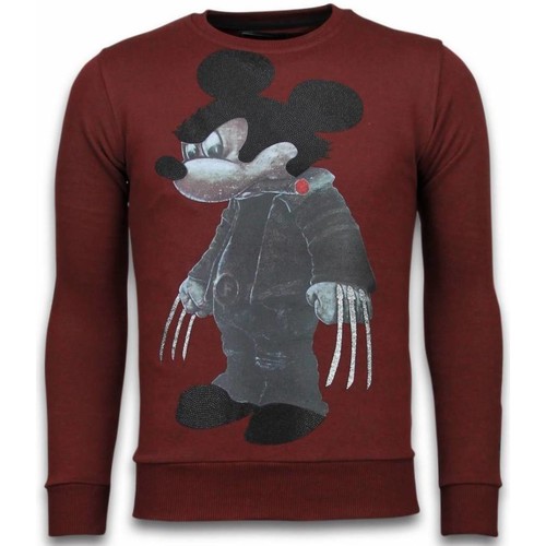 Kleidung Herren Sweatshirts Local Fanatic Bad Mouse Strass Rot