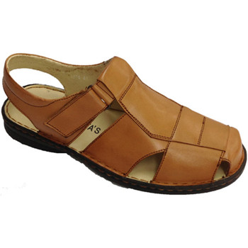 Schuhe Herren Slipper 30´s Geschlossene Zehe Sandalen von Klettschl Braun