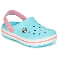 Schuhe Kinder Pantoletten / Clogs Crocs Crocband Clog Kids Blau / Rosa