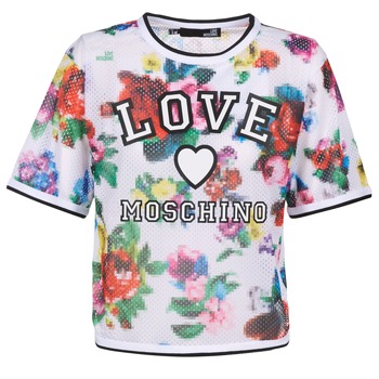 Kleidung Damen Tops / Blusen Love Moschino W4G2801 Weiss / Multicolor