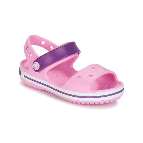 Schuhe Mädchen Sandalen / Sandaletten Crocs CROCBAND SANDAL Pink / Purpur