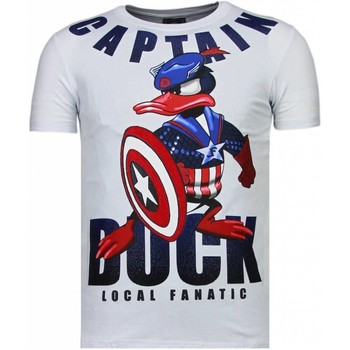 Kleidung Herren T-Shirts Local Fanatic Captain Duck Strass Weiß