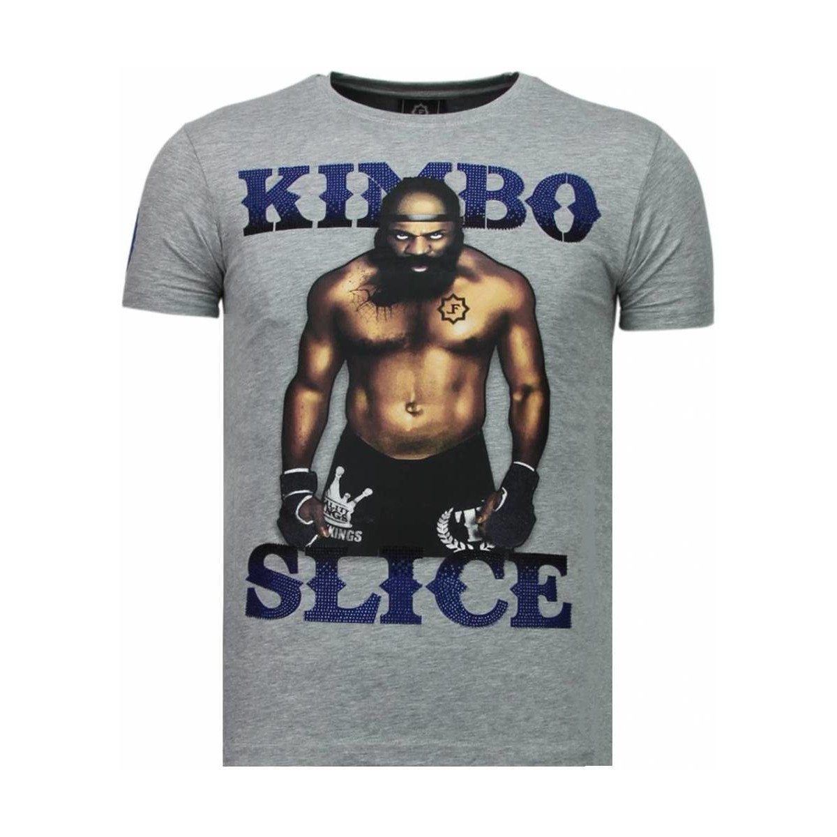 Kleidung Herren T-Shirts Local Fanatic Kimbo Slice Strass Grau