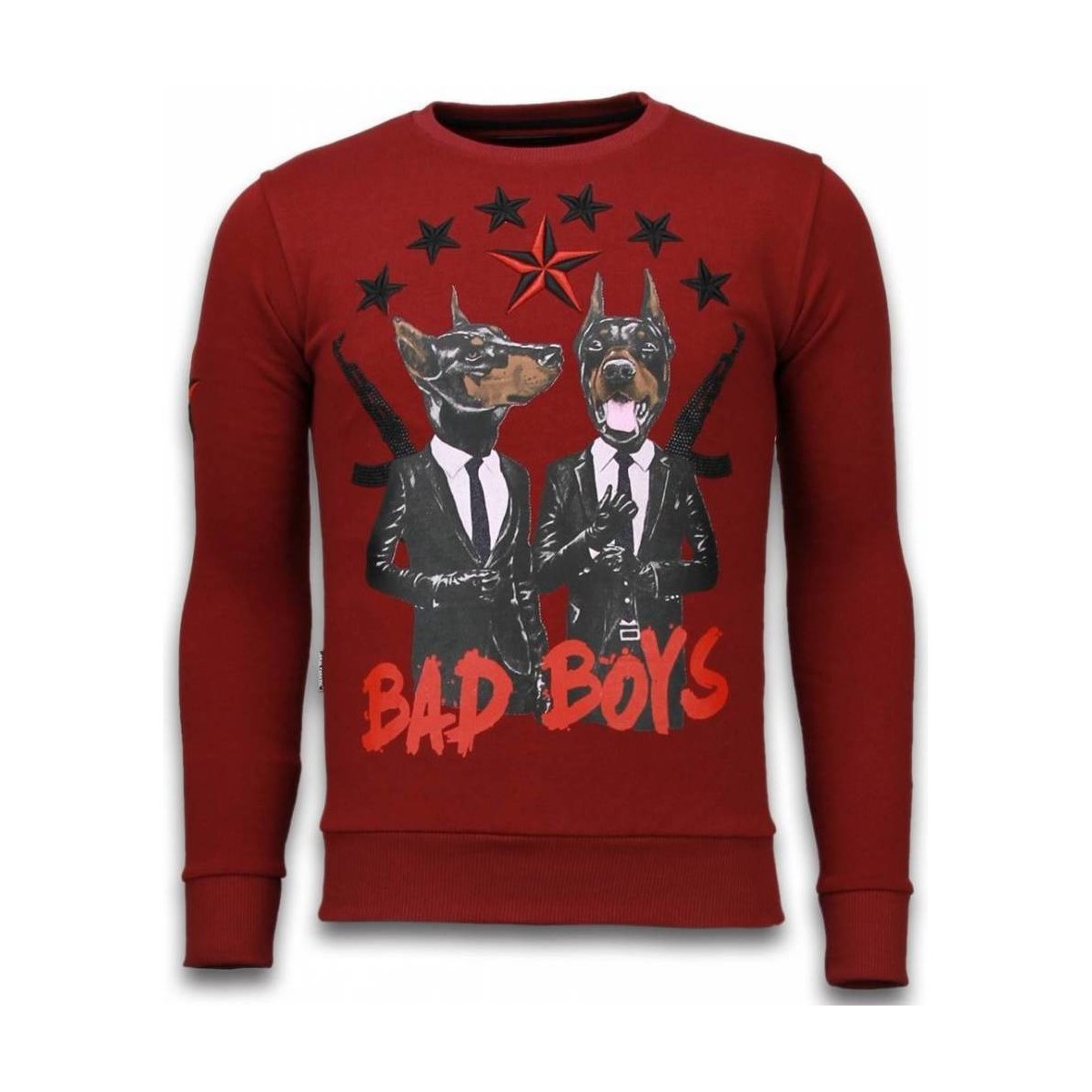 Kleidung Herren Sweatshirts Local Fanatic Bad Boys Strass Rot