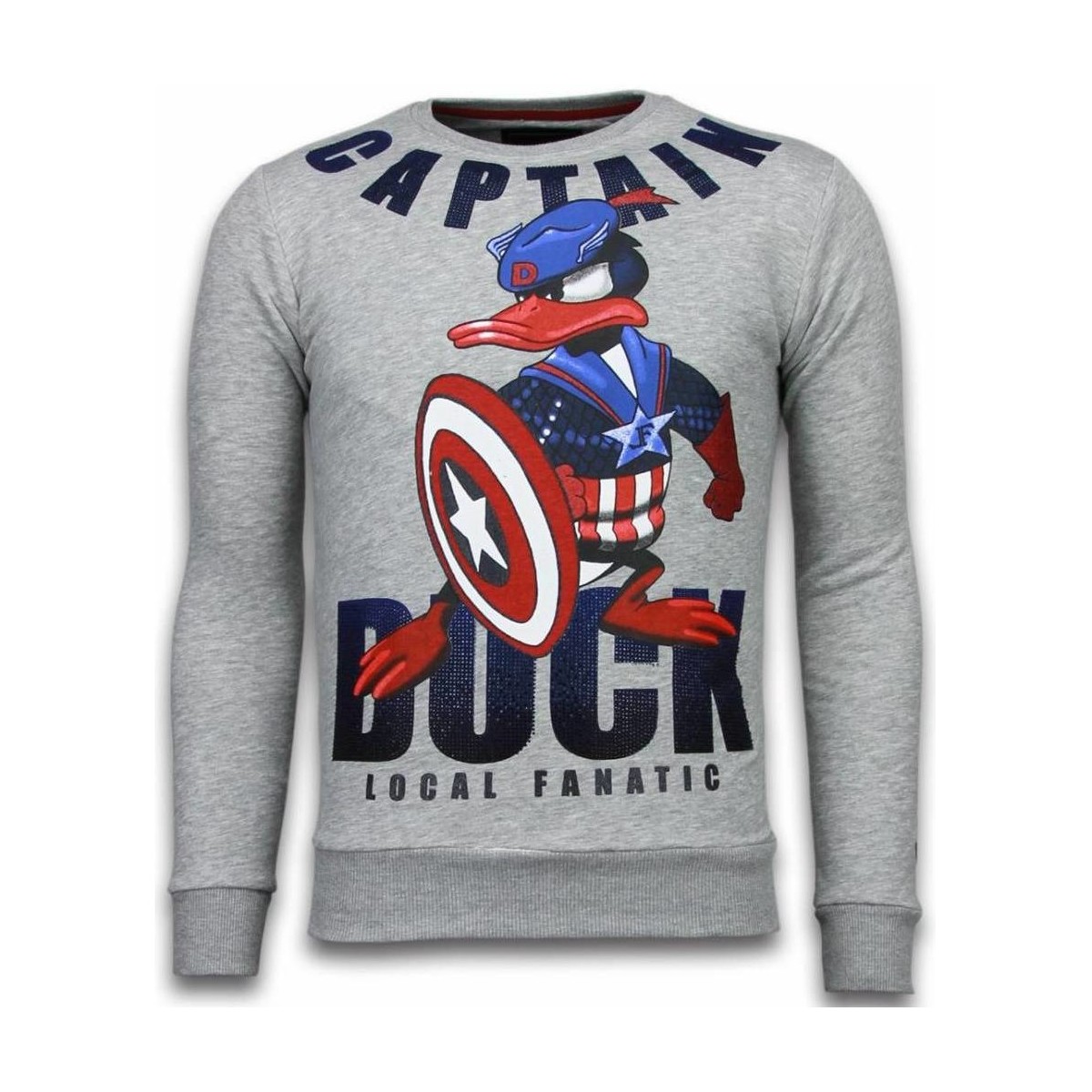 Kleidung Herren Sweatshirts Local Fanatic Captain Duck Strass Grau