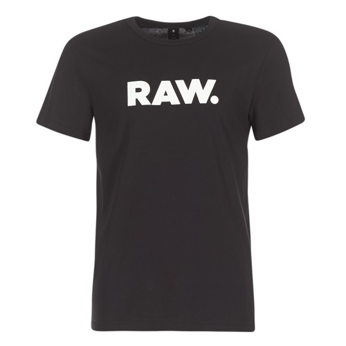 Kleidung Herren T-Shirts G-Star Raw HOLORN R T S/S Schwarz