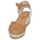 Schuhe Damen Leinen-Pantoletten mit gefloch Betty London INONO Camel