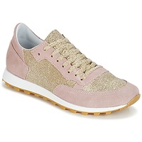 Schuhe Damen Sneaker Low Yurban CROUTA Rosa / Goldfarben
