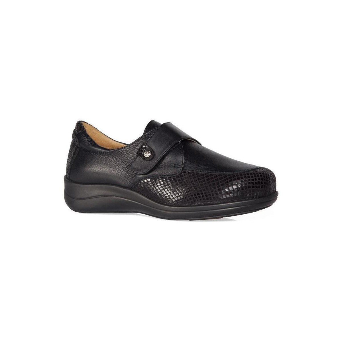 Schuhe Damen Derby-Schuhe & Richelieu Calzamedi SCHUHE  TEXTURE STRETCH W 0644 Schwarz