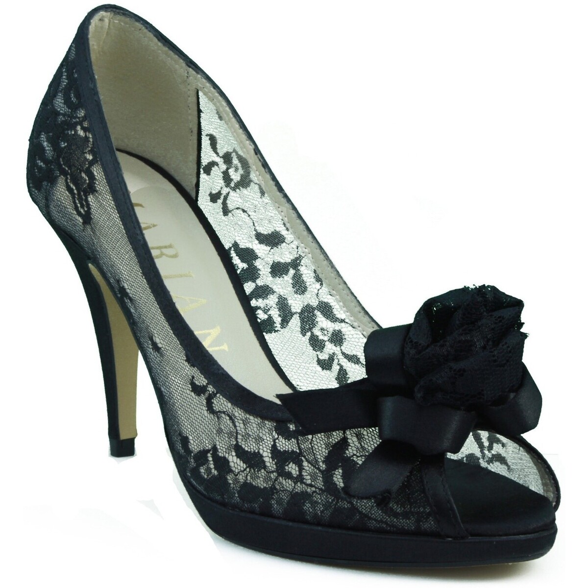 Schuhe Damen Pumps Marian KOMFORTABLE TRANSPARENTE PARTY SCHUHE Schwarz