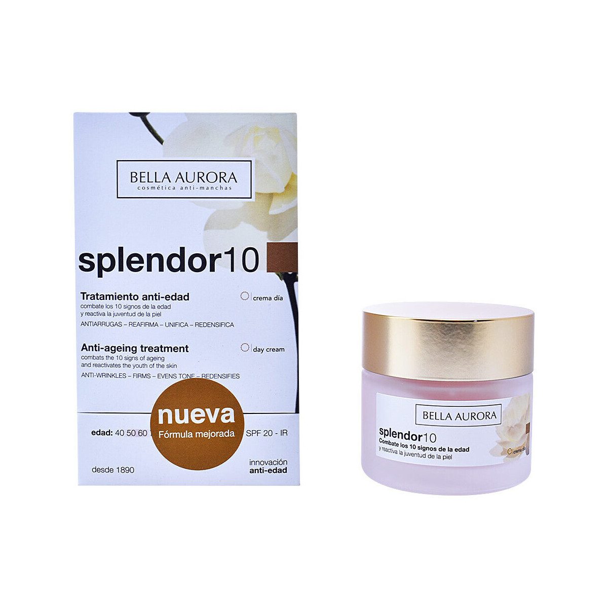 Beauty Damen Anti-Aging & Anti-Falten Produkte Bella Aurora Splendor 10 Anti-ageing Treatment Spf20 