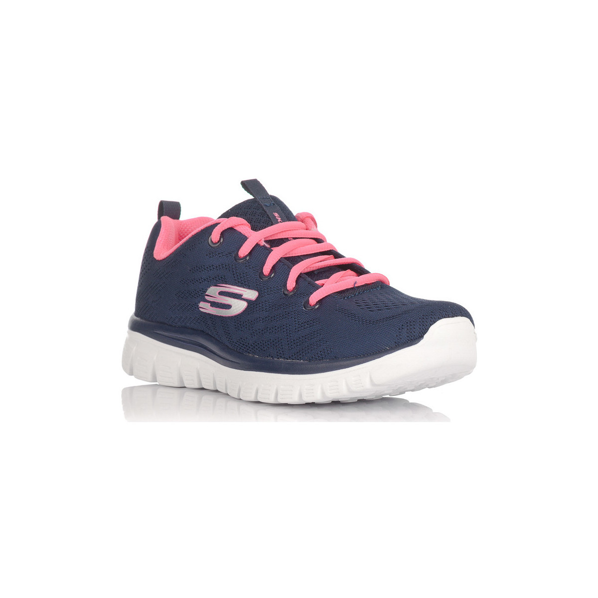 Schuhe Damen Sneaker Skechers 12615 Blau