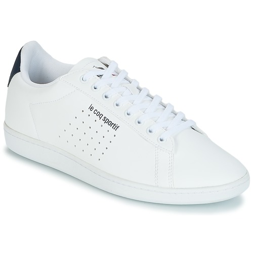 Schuhe Herren Sneaker Low Le Coq Sportif COURTSET SPORT Weiss / Blau