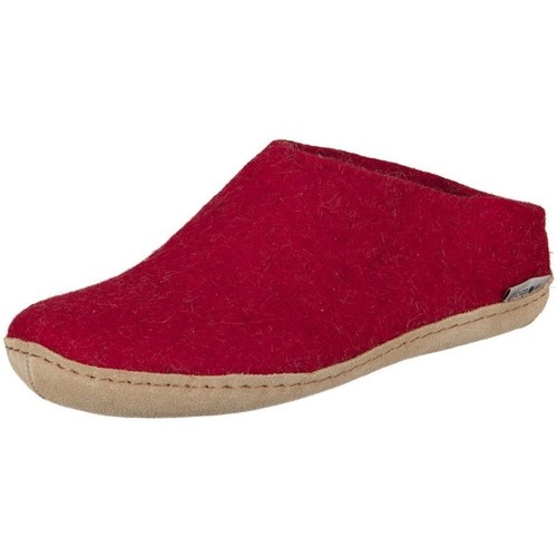 Schuhe Damen Hausschuhe Glerups B0800 Rot