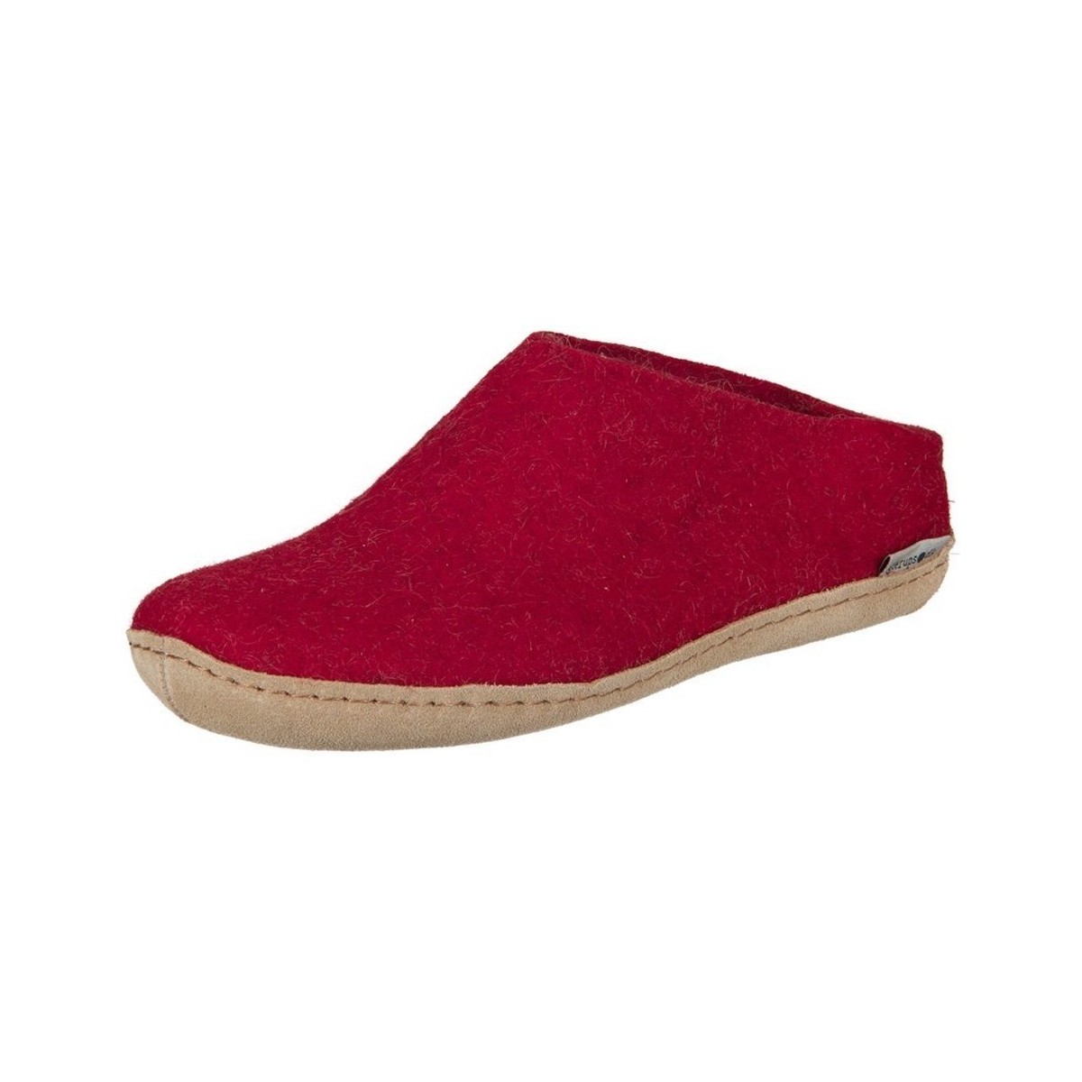 Schuhe Damen Hausschuhe Glerups B0800 Rot