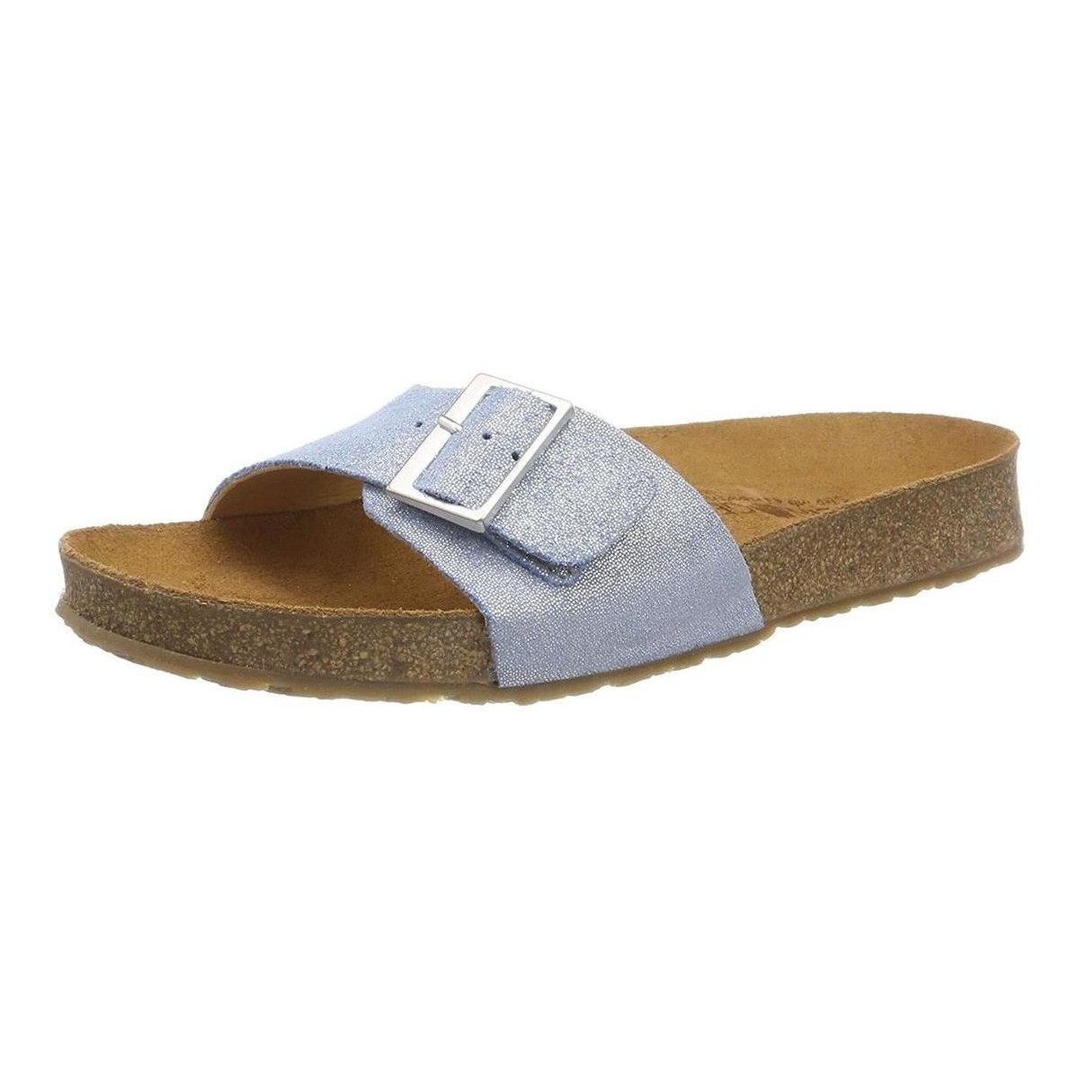 Schuhe Damen Pantoffel Haflinger BIO GINA Blau