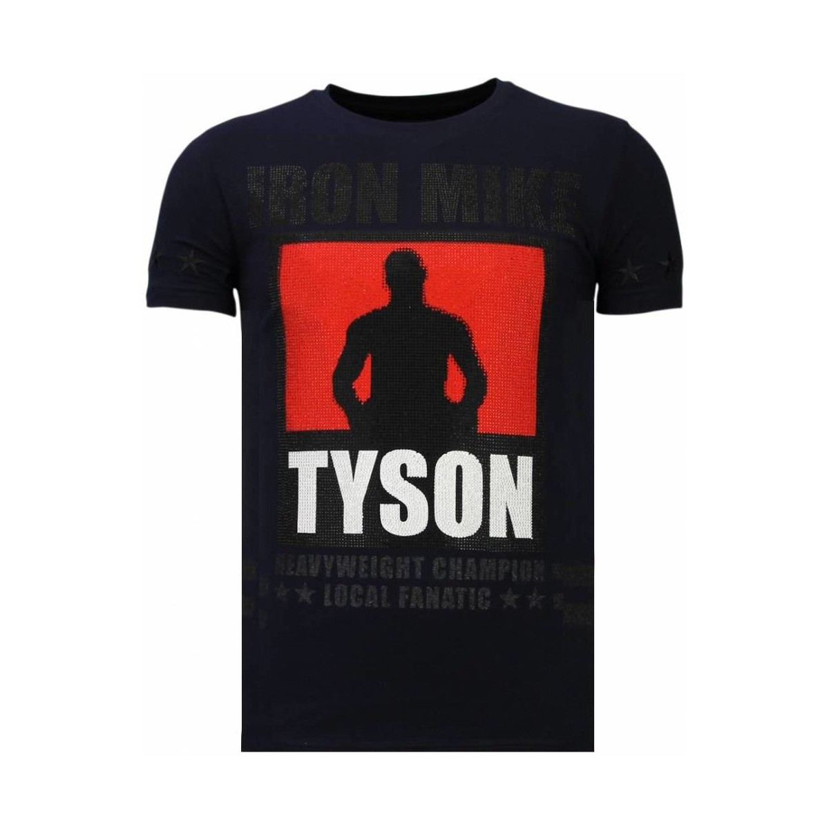 Kleidung Herren T-Shirts Local Fanatic Iron Mike Tyson Strass Blau