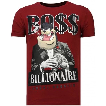 Kleidung Herren T-Shirts Local Fanatic Billionaire Boss Strass Rot