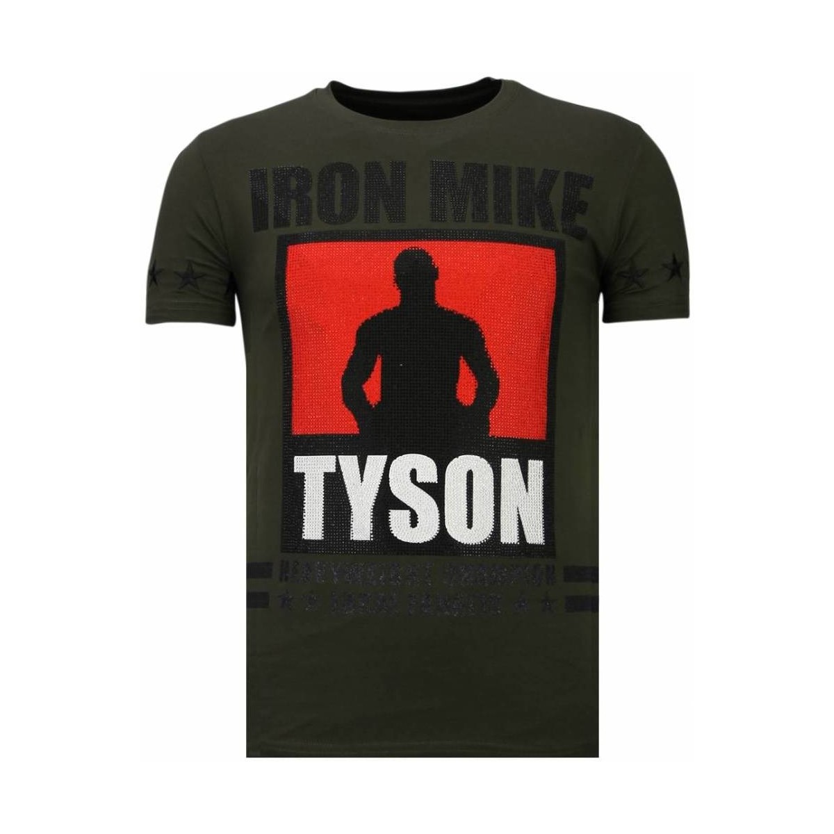 Kleidung Herren T-Shirts Local Fanatic Iron Mike Tyson Strass Grün