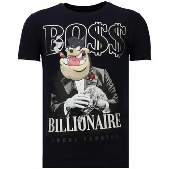 Kleidung Herren T-Shirts Local Fanatic Billionaire Boss Strass Blau