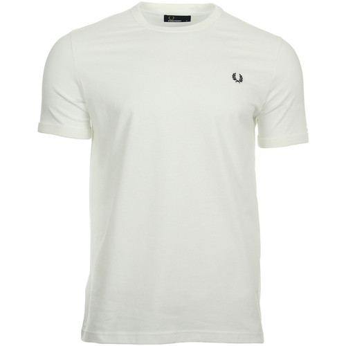 Kleidung Herren T-Shirts Fred Perry Ringer Weiss