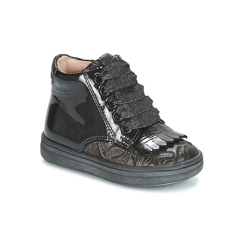 Schuhe Mädchen Sneaker High Acebo's DOLAGIRI Schwarz / Silbern
