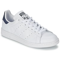 Schuhe Sneaker Low adidas Originals STAN SMITH Weiss / Blau