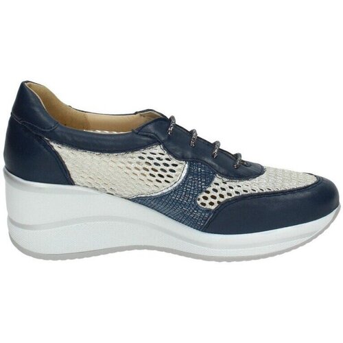 Schuhe Damen Sneaker Low Moda Bella  Blau