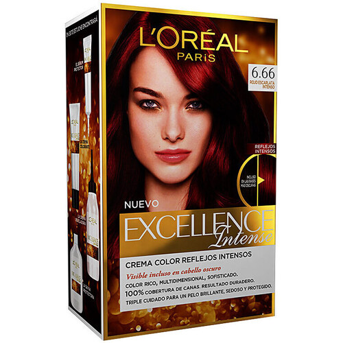Beauty Haarfärbung L'oréal Excellence Intense Farbstoff 6.66 – Intensives Scharlachrot 1 