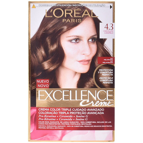 Beauty Damen Haarfärbung L'oréal Excellence Creme-farbstoff 4,3-karamell-schokolade 