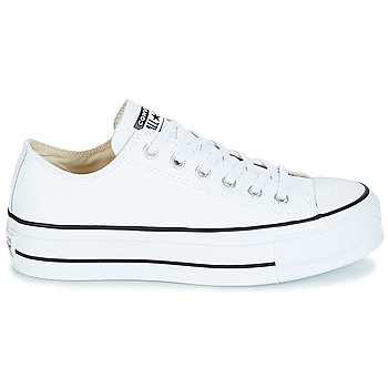 Converse CHUCK TAYLOR ALL STAR LIFT CLEAN OX LEATHER Weiss