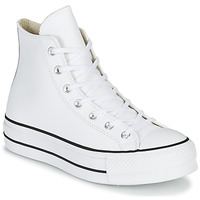 Schuhe Damen Sneaker High Converse CHUCK TAYLOR ALL STAR LIFT CLEAN LEATHER HI Weiss