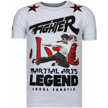 Kleidung Herren T-Shirts Local Fanatic Fighter Legend Strass Weiß