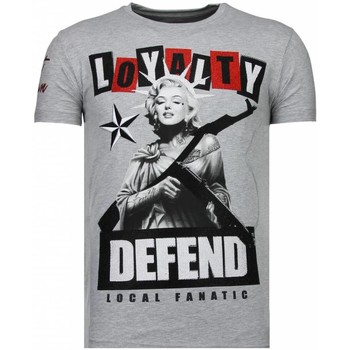 Kleidung Herren T-Shirts Local Fanatic Loyalty Marilyn Strass Grau