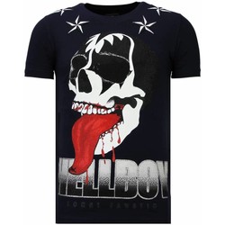 Kleidung Herren T-Shirts Local Fanatic Hellboy Strass Blau