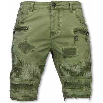 Kleidung Herren Shorts / Bermudas Enos Pelzkragen Größe M Grün