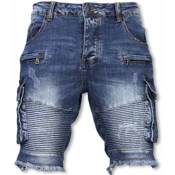 Kleidung Herren Shorts / Bermudas Enos Pelzkragen Größe M Blau