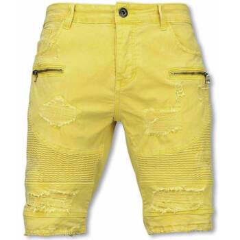 Kleidung Herren Shorts / Bermudas Enos Pelzkragen Größe M Gelb