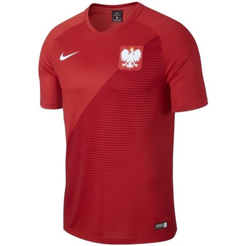 Kleidung Herren T-Shirts Nike Poland 2018 Breathe Top Rot