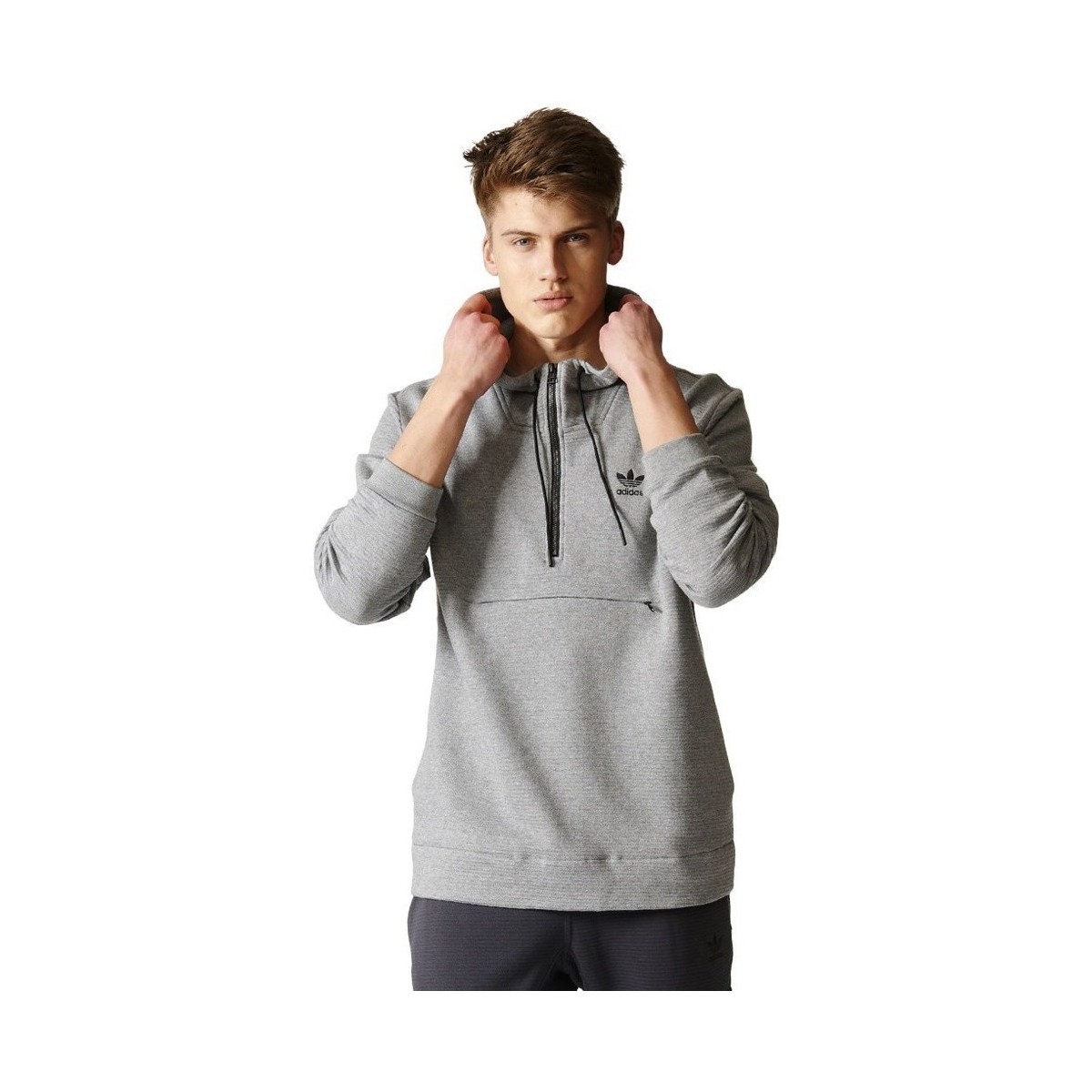 Kleidung Herren Sweatshirts adidas Originals Originals Shadow Tones Half Zip Grau