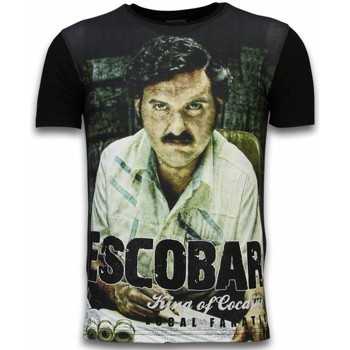 Kleidung Herren T-Shirts Local Fanatic Escobar King Of Cocaine Digital Schwarz