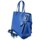 Taschen Damen Handtasche Vera Pelle SB689BLU Blau