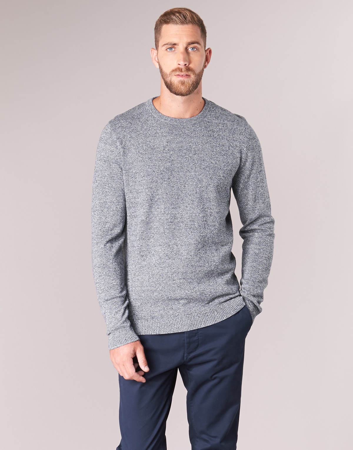 Kleidung Herren Pullover Jack & Jones JJEBASIC Grau