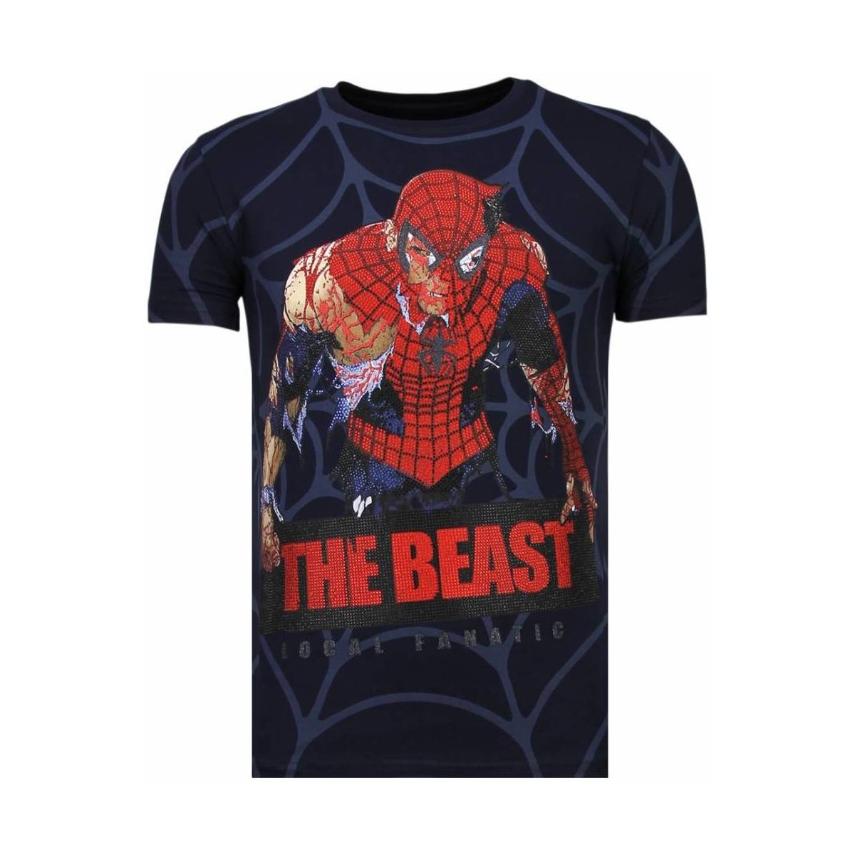 Kleidung Herren T-Shirts Local Fanatic The Beast Spider Strass Blau