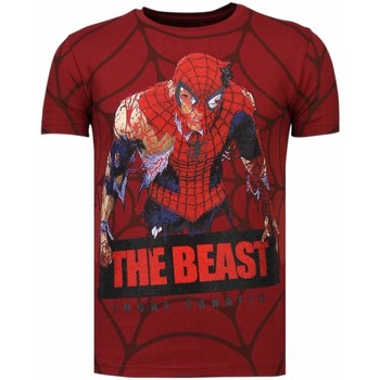 Kleidung Herren T-Shirts Local Fanatic The Beast Spider Strass Bordeaux