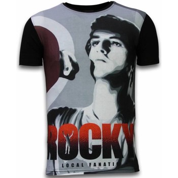 Kleidung Herren T-Shirts Local Fanatic Rocky Training Digital Strass Schwarz