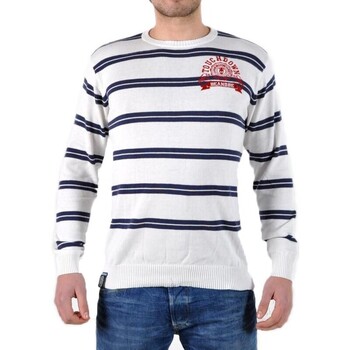 Kleidung Herren Pullover Be And Be Touchdown 4938 Weiss