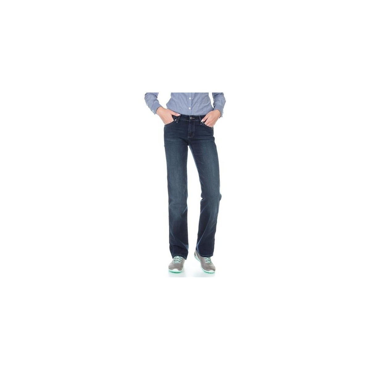 Kleidung Damen Straight Leg Jeans Wrangler Sara W212QC818 Blau